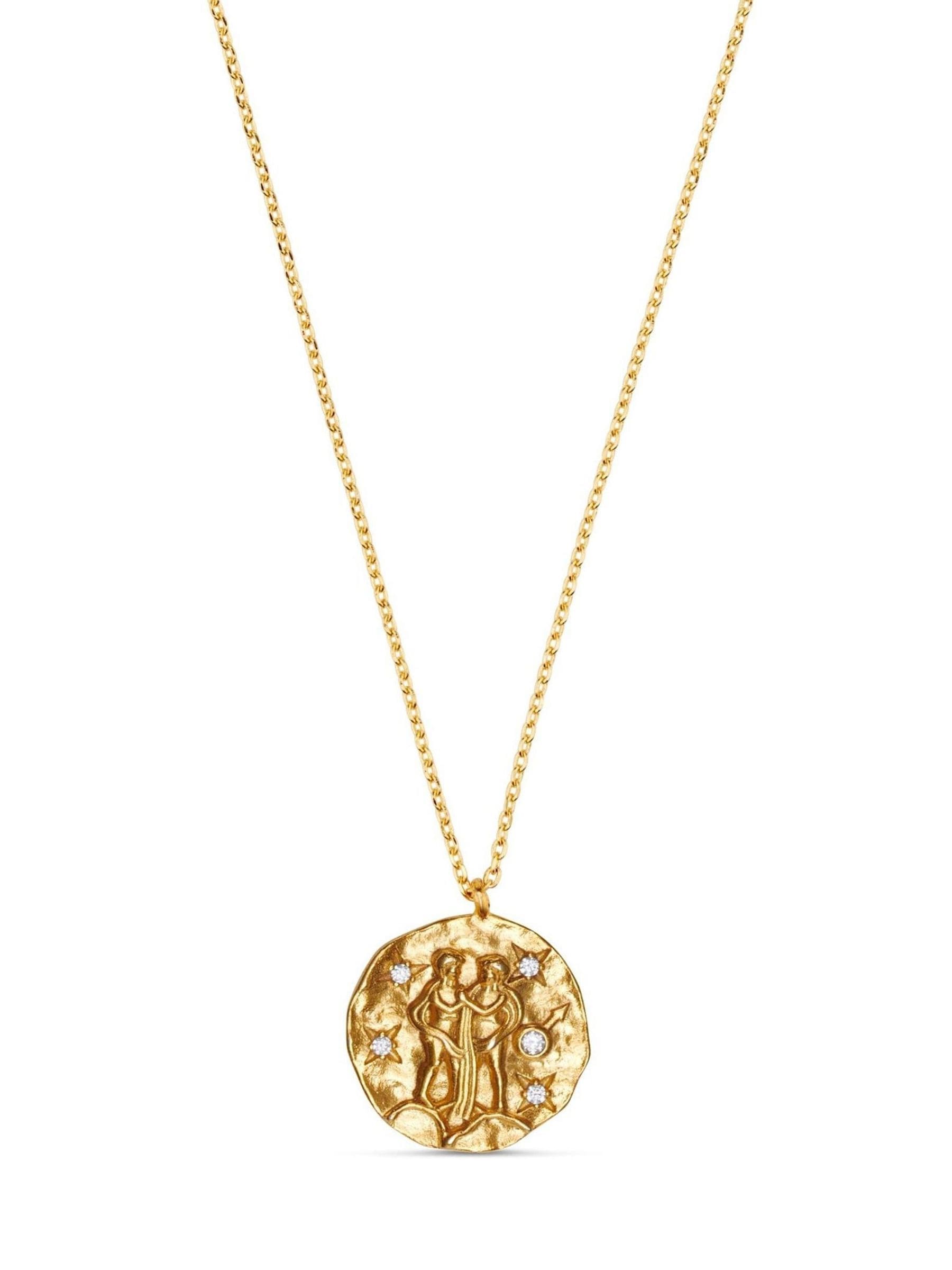 Orelia London gold Gemini zodiac necklace, imported from the UK