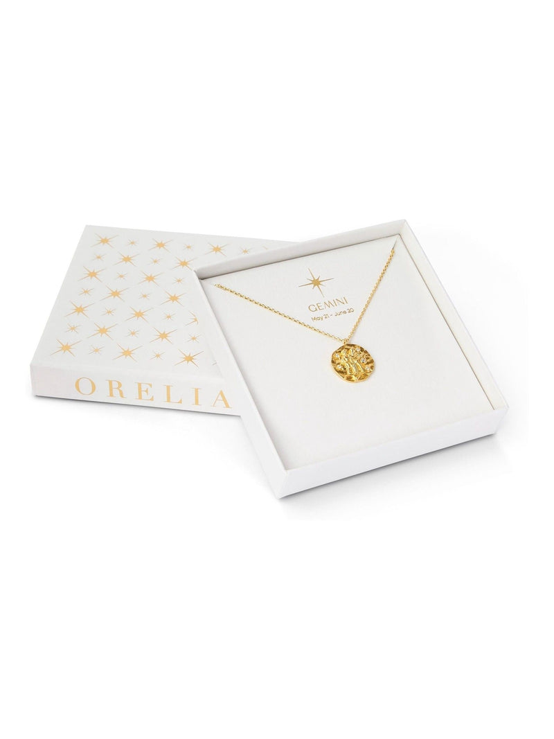 Orelia London Gold Capricorn Zodiac Necklace