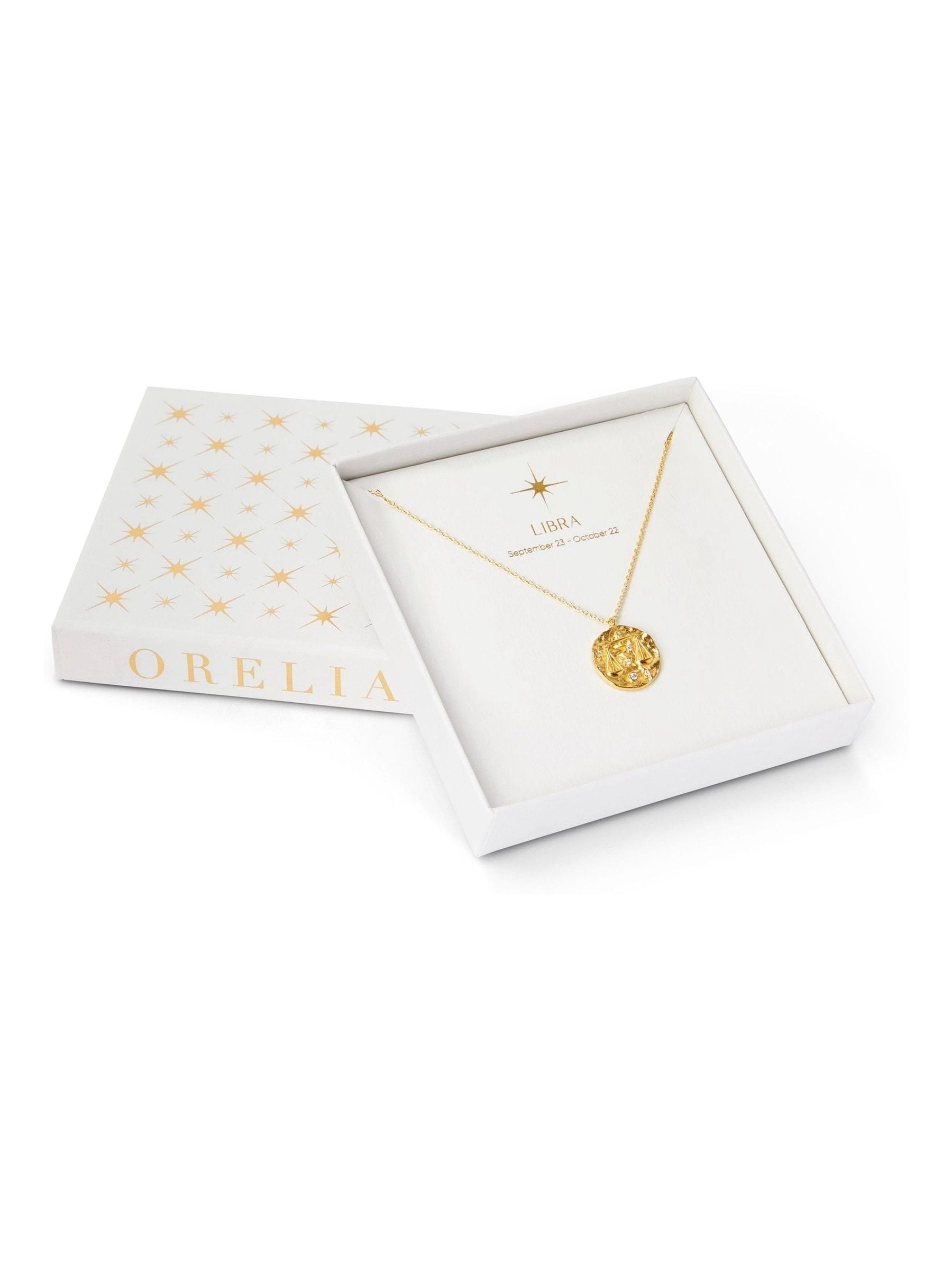 Orelia London Gold Capricorn Zodiac Necklace