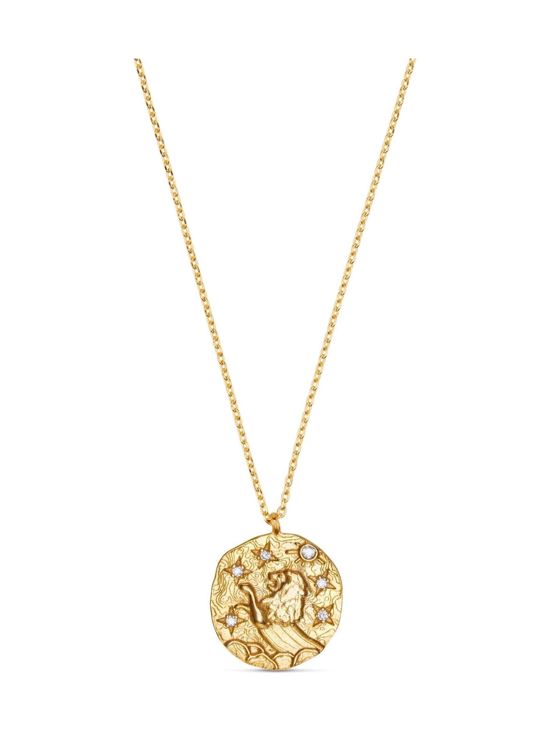 Orelia London gold Leo zodiac necklace, UK version