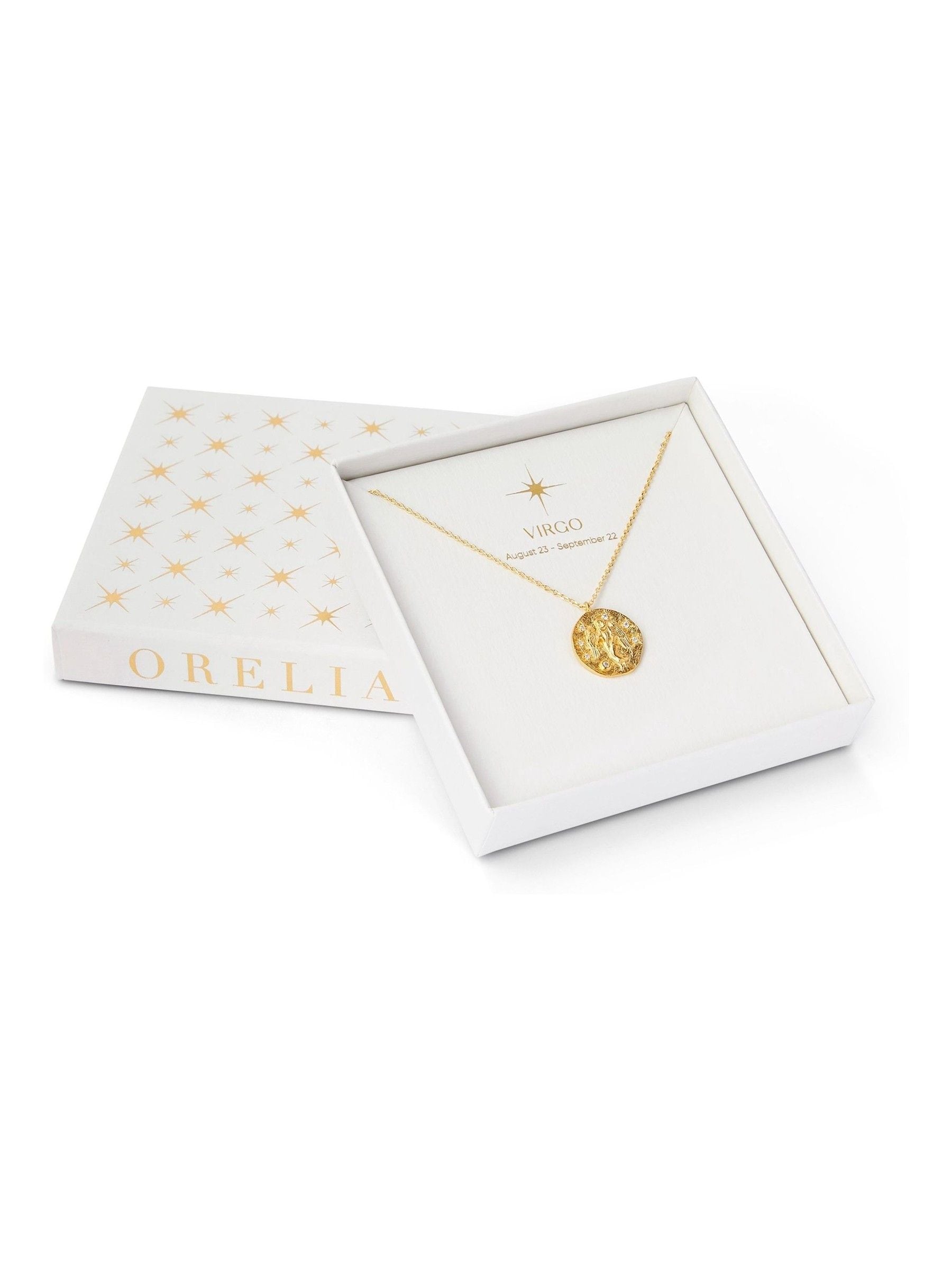 Orelia London Gold Capricorn Zodiac Necklace