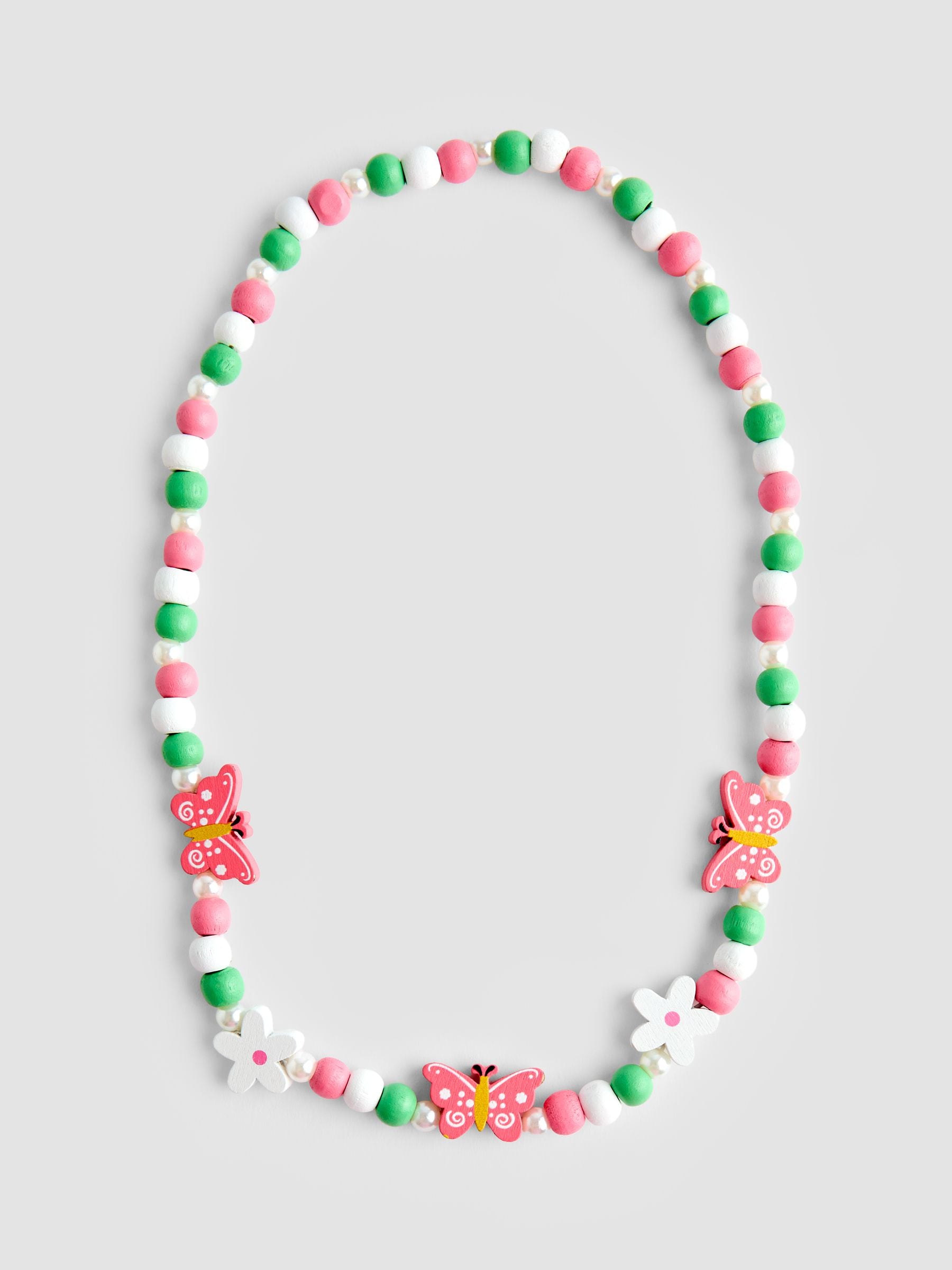 JoJo Maman Bébé light pink butterfly necklace set, UK version