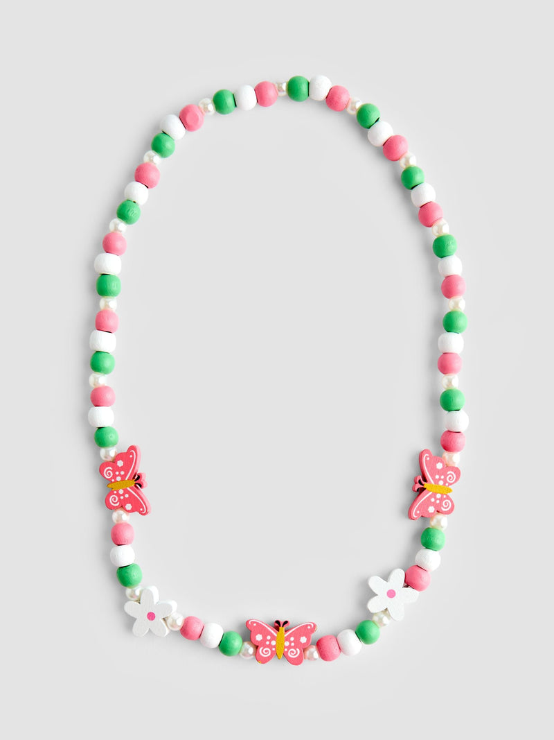JoJo Maman Bébé light pink butterfly necklace set, UK version