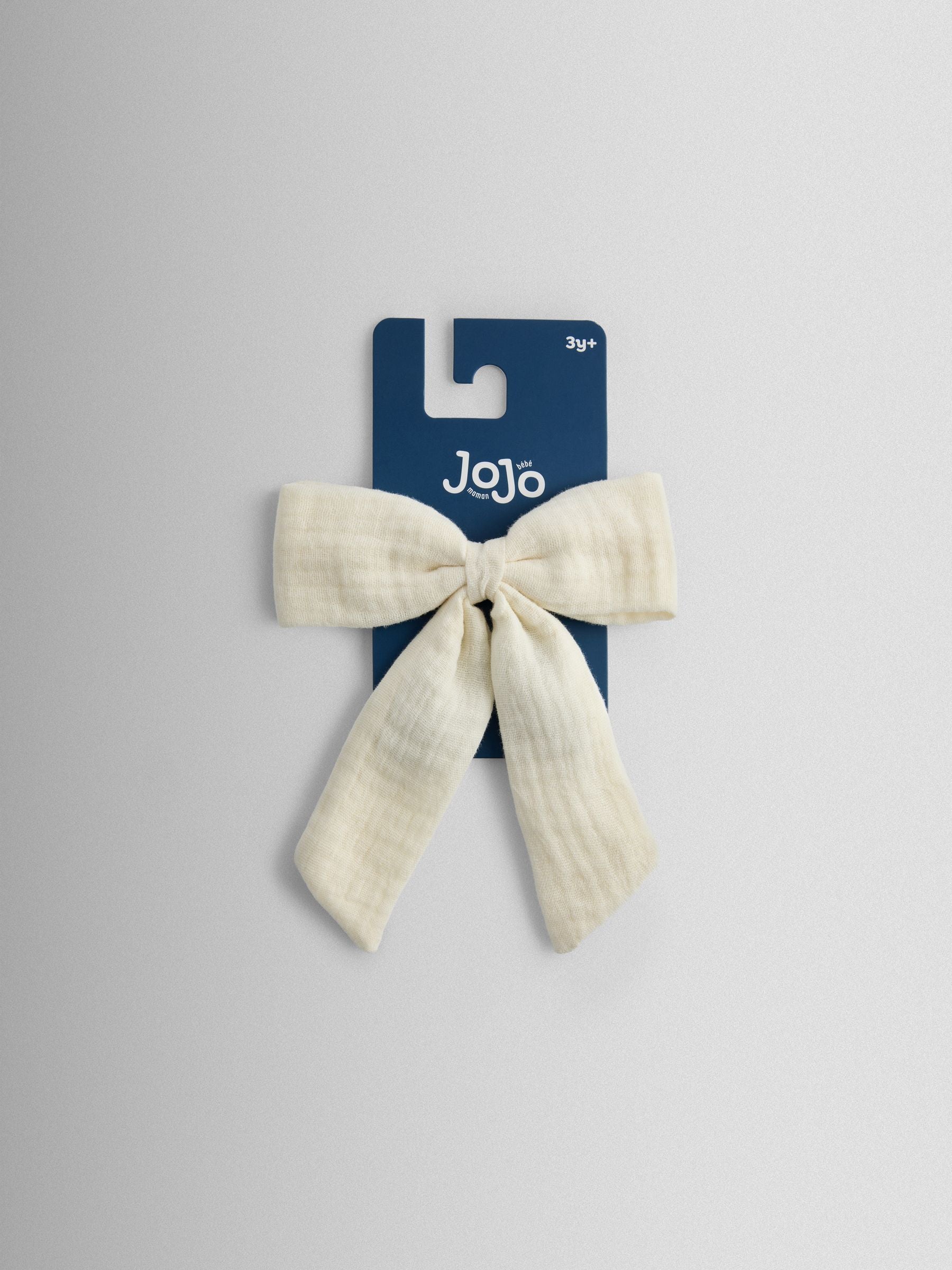 JoJo Maman Bébé cream large cheesecloth bow, UK version