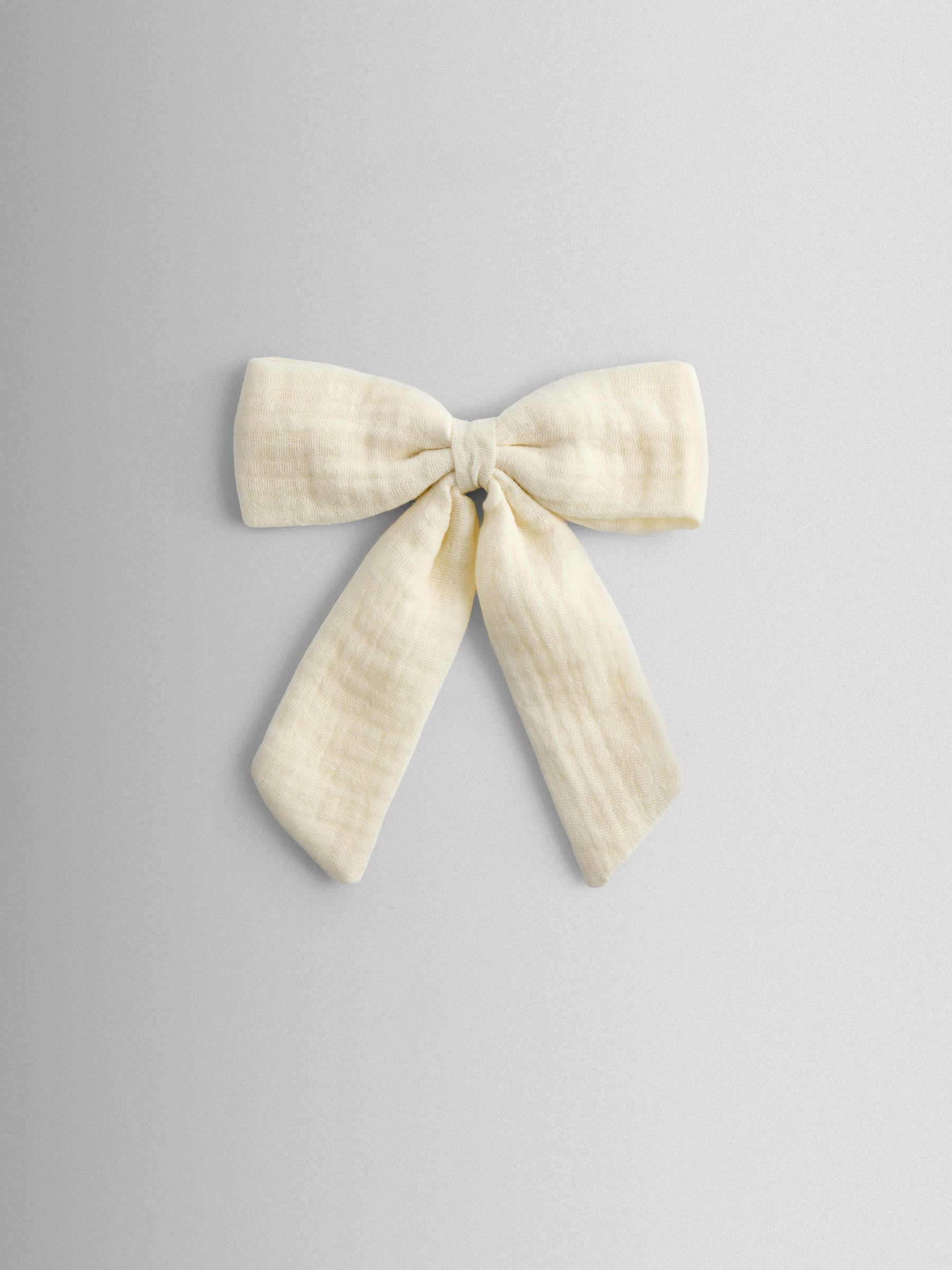 JoJo Maman Bébé cream large cheesecloth bow, UK version