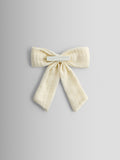 JoJo Maman Bébé cream large cheesecloth bow, UK version