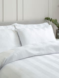 Catherine Lansfield white satin stripe pillowcases 4-pack, imported from UK