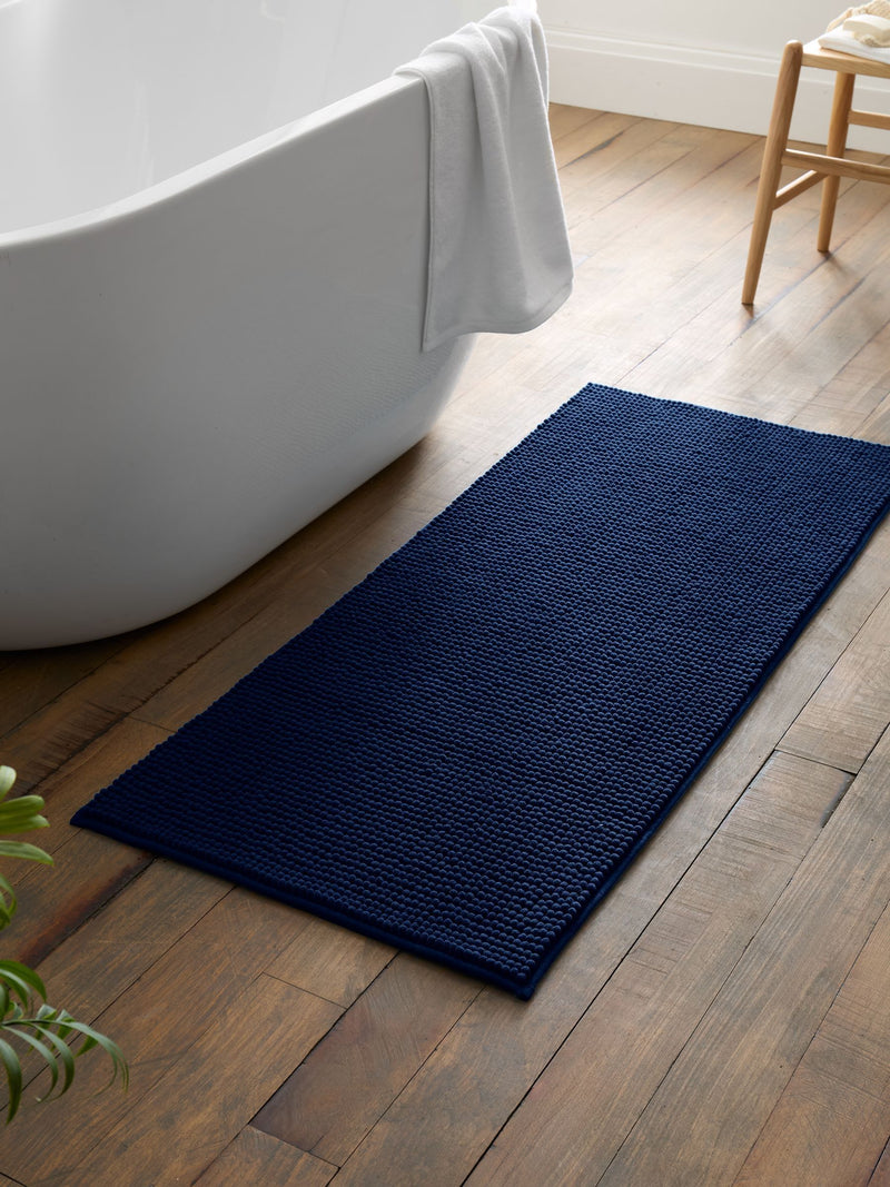 Catherine Lansfield Sage Green Bobble Long Bath Mat Runner 50x120cm