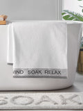 Catherine Lansfield White Relax and Unwind Towel Collection