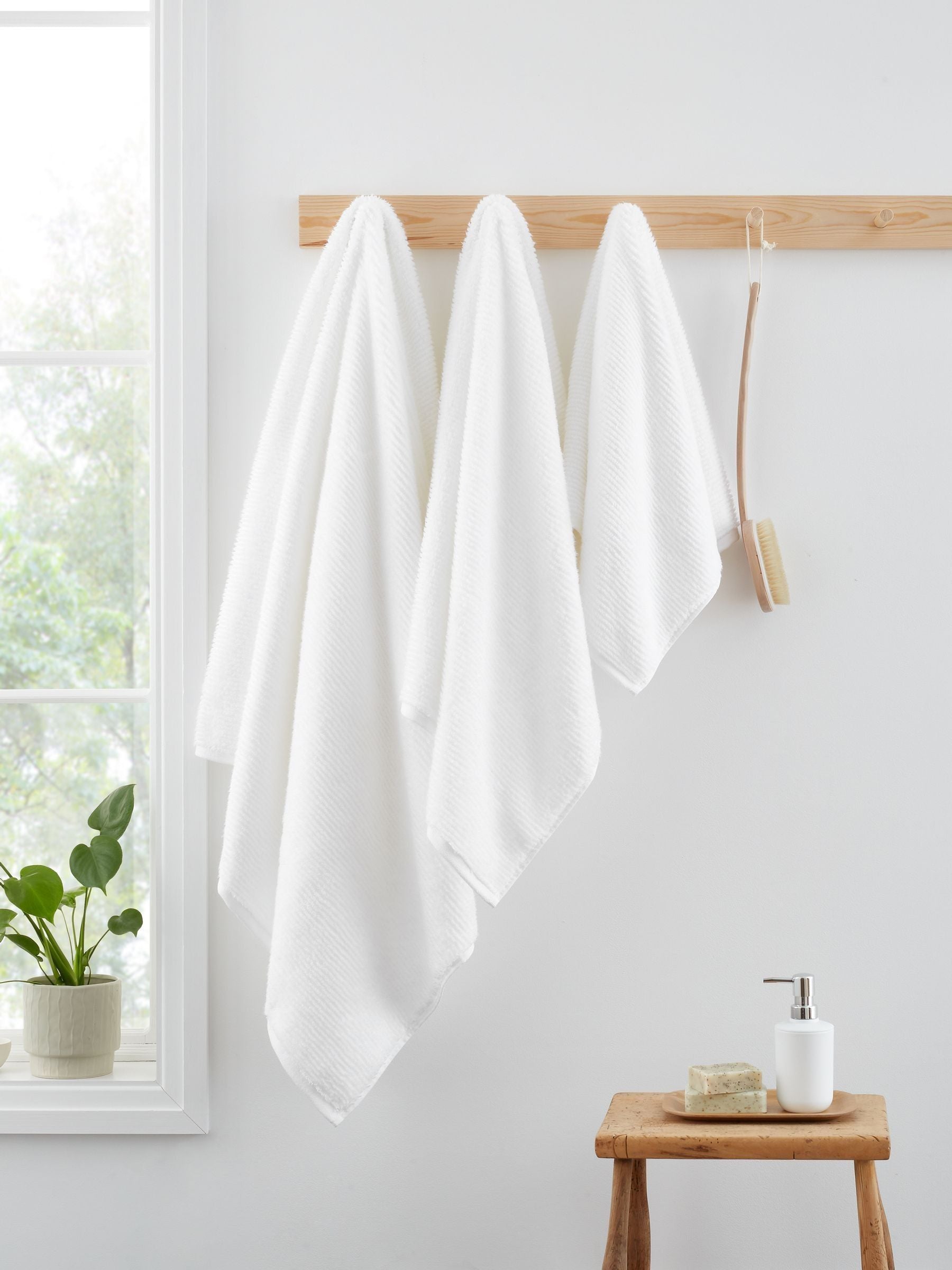 Bianca White Soft Zero Twist Turkish Cotton Spa Towel