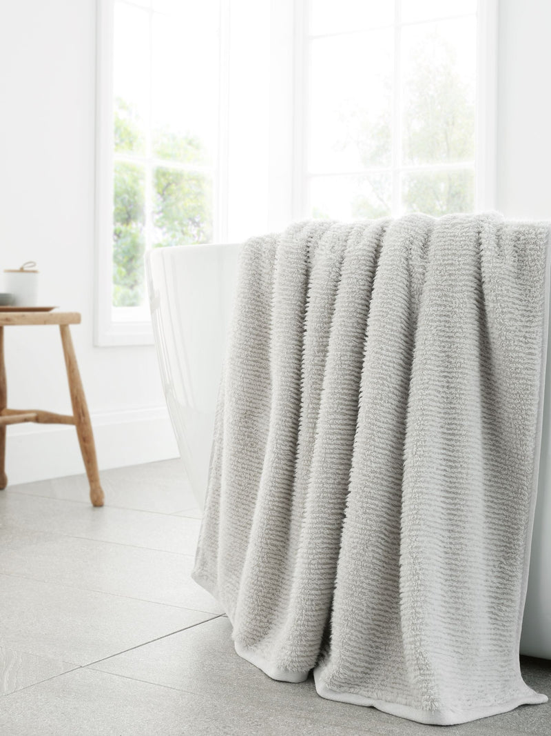 Bianca silver grey zero twist Turkish cotton spa towel (British brand)