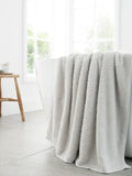 Bianca silver grey zero twist Turkish cotton spa towel (British brand)