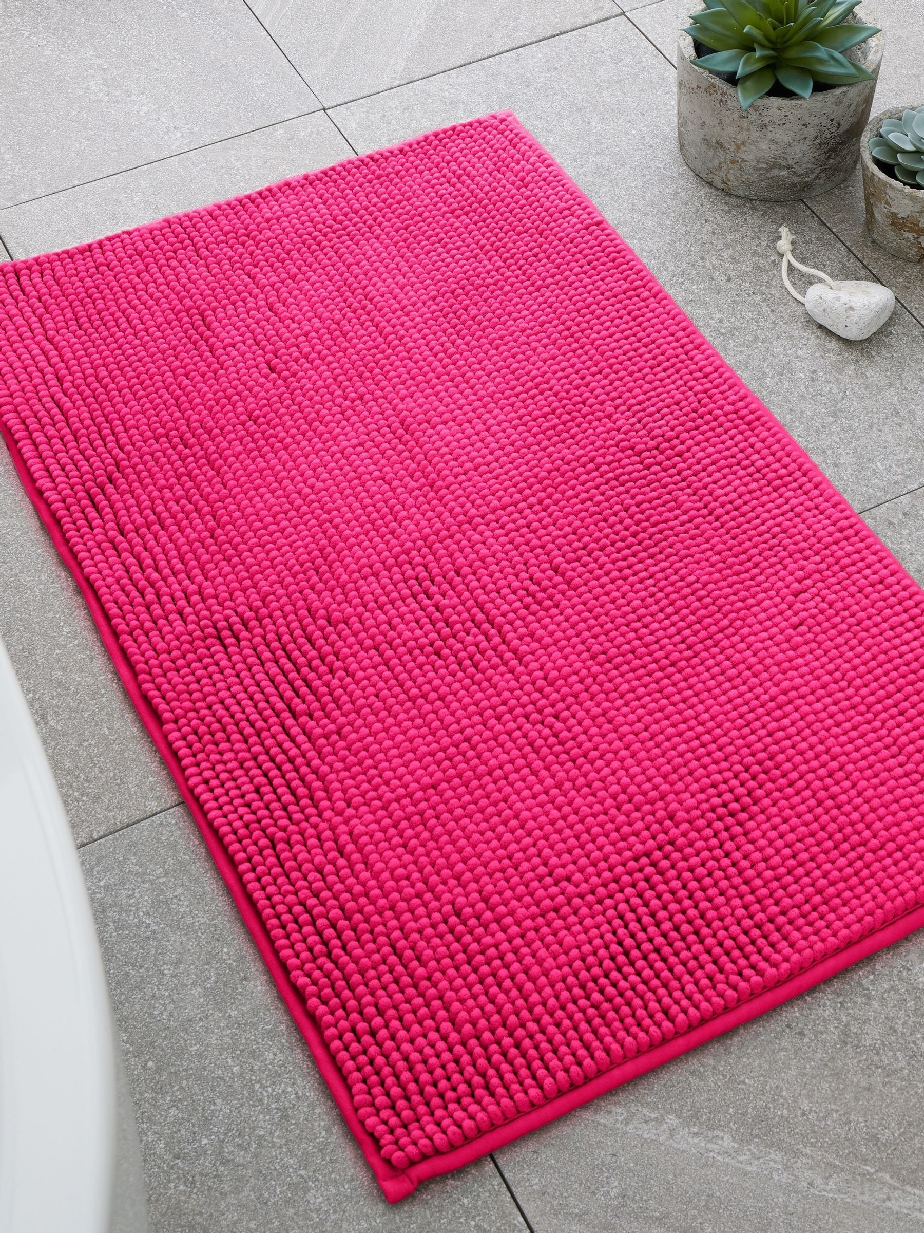 Catherine Lansfield Ochre Bobble Bath Mat 50x80 cm