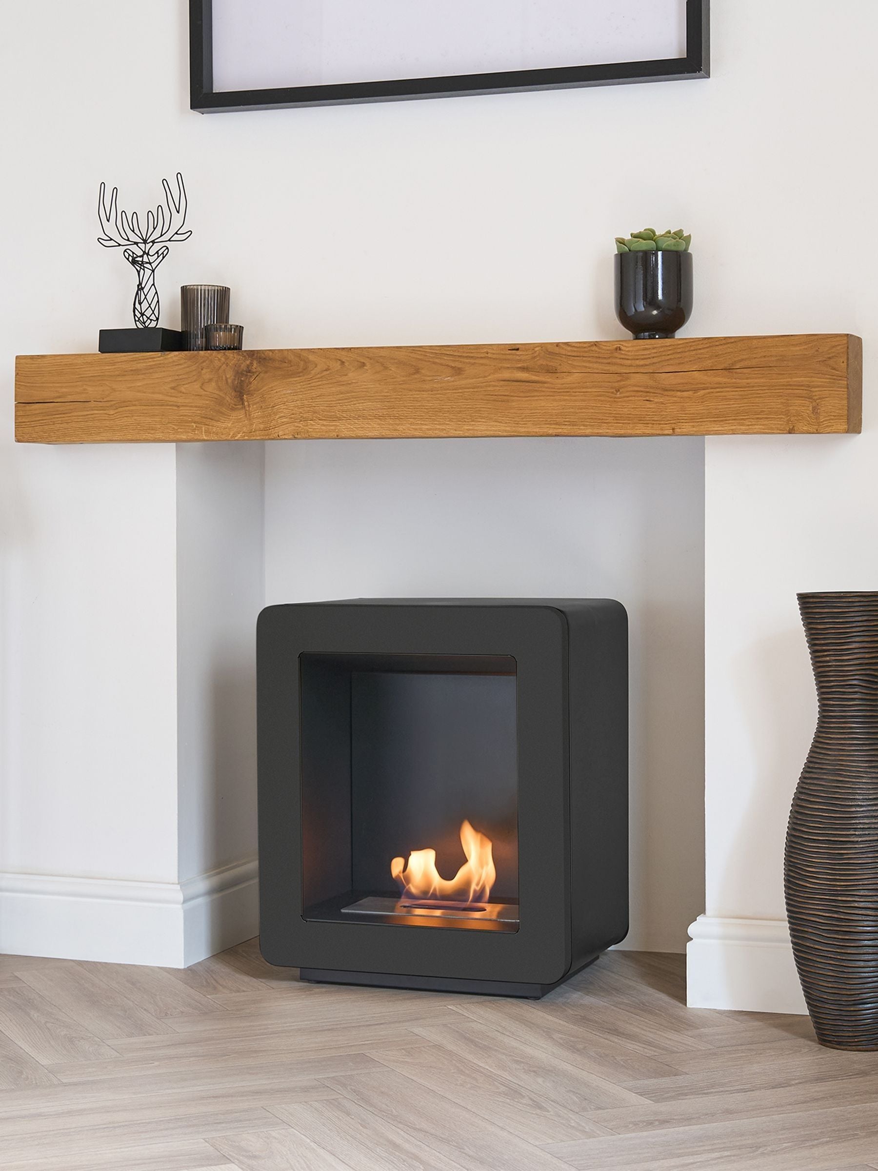 Adam Mira bio ethanol stove black finish - British product