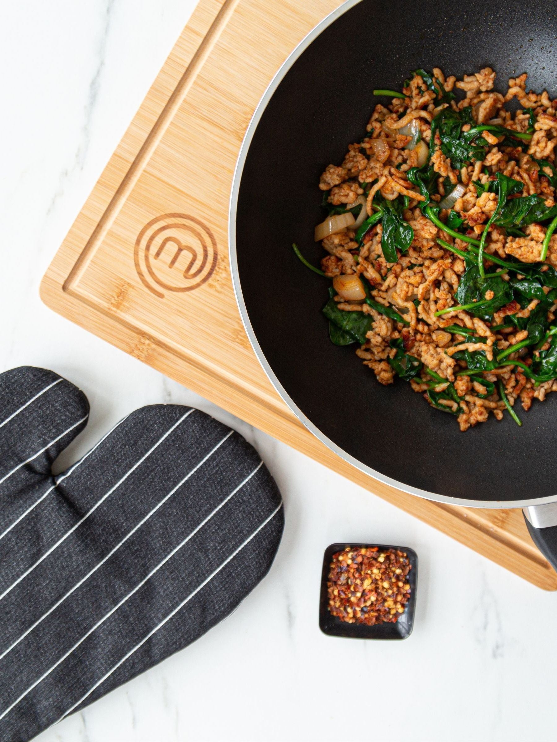 Masterchef black non-stick wok pan 28cm - British product
