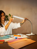 Daylight Company white UnoPro table lamp - British product