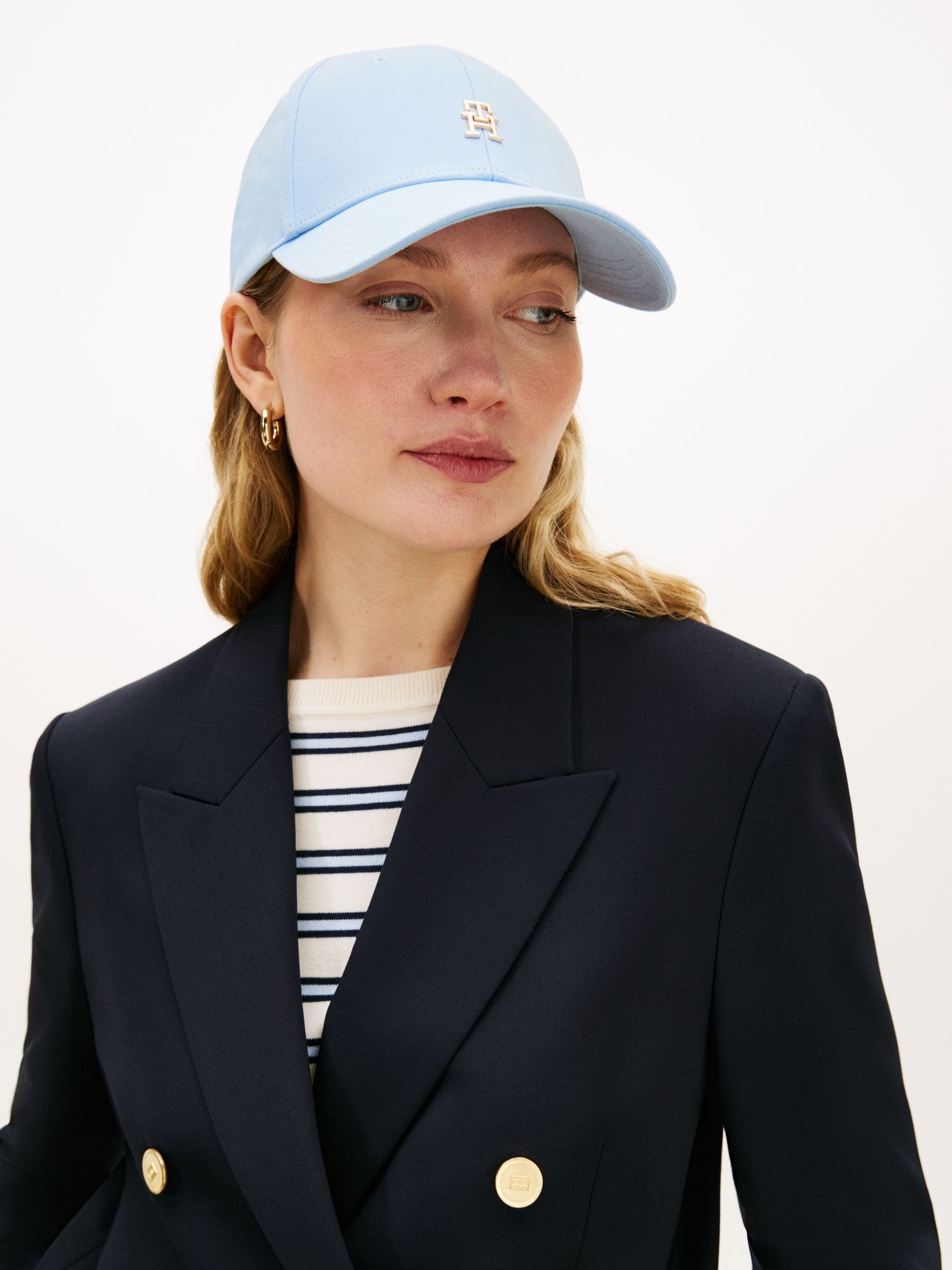 Tommy Hilfiger Sky Blue Monogram Twill Baseball Cap