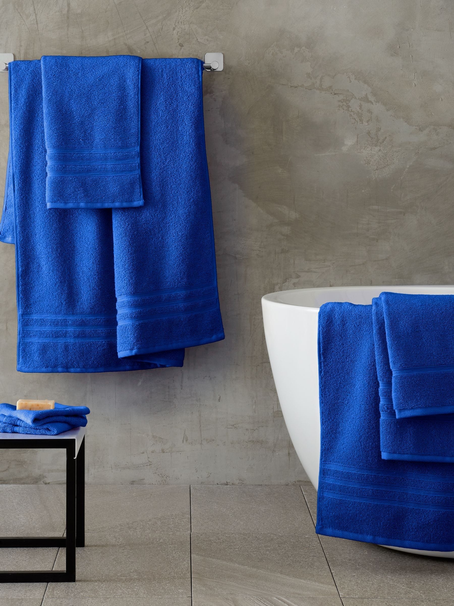 Catherine Lansfield Set of 2 Yellow 100% Cotton Bath Sheet Towels