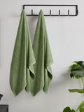 Catherine Lansfield Grey Anti Bacterial 100% Cotton Bath Sheet Towels (Set of 2, 90x140 cm)