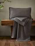 Jaipur waffle cushion grey 30x50cm, imported from the UK