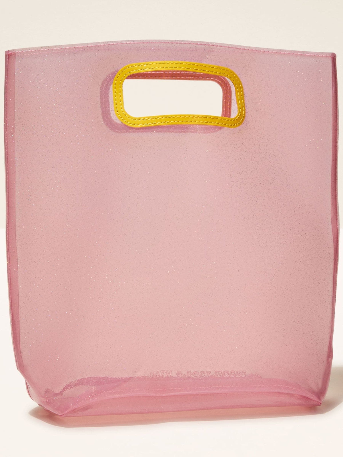 Bath & Body Works clear pink gift bag - British product