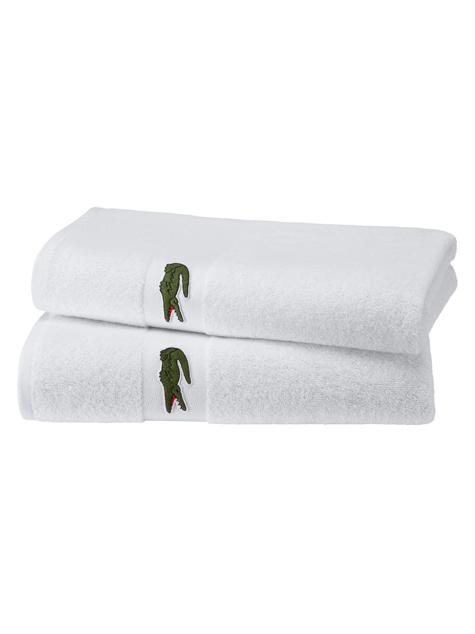Lacoste Blanc L Casual Towel