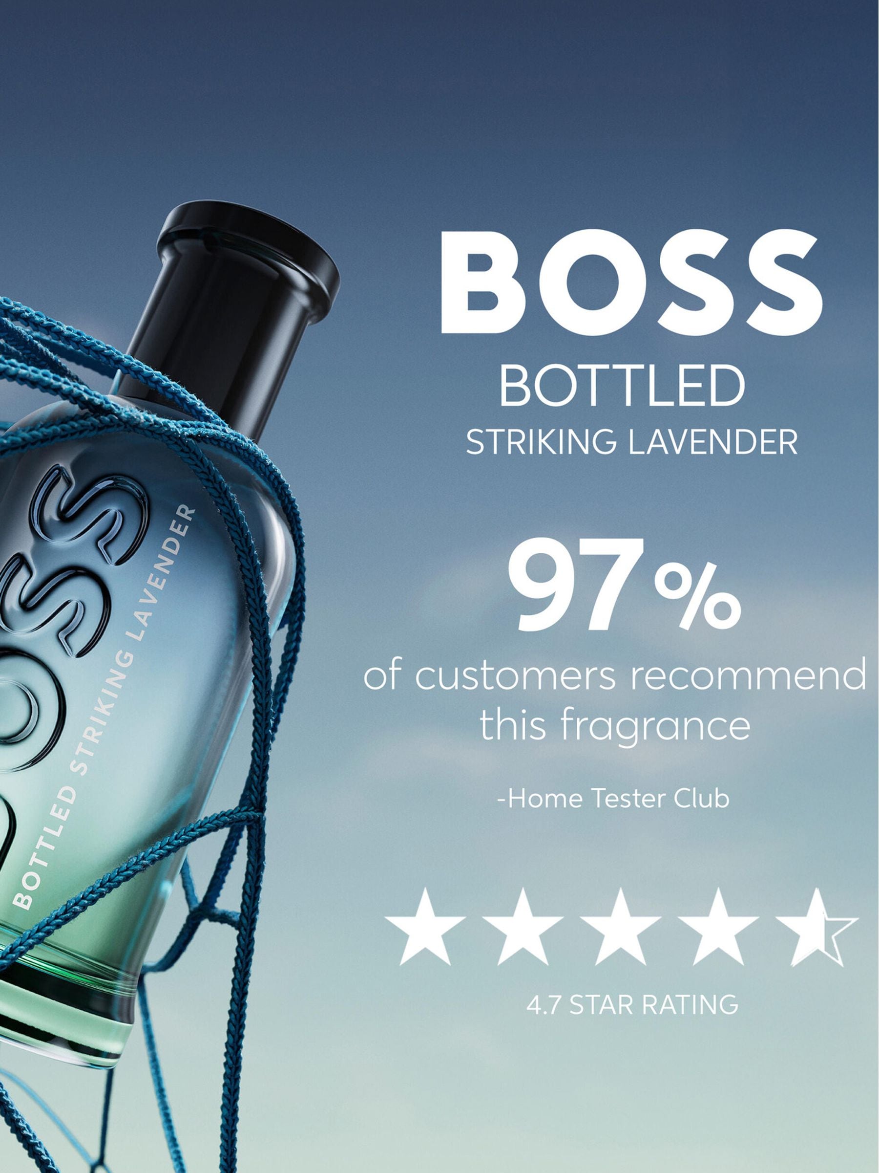 BOSS Striking Lavender eau de parfum 100ml, limited edition (British brand)