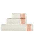 Casa Lusso 3 Piece Coral Reef Colourful Trinity Turkish Cotton Towels Set