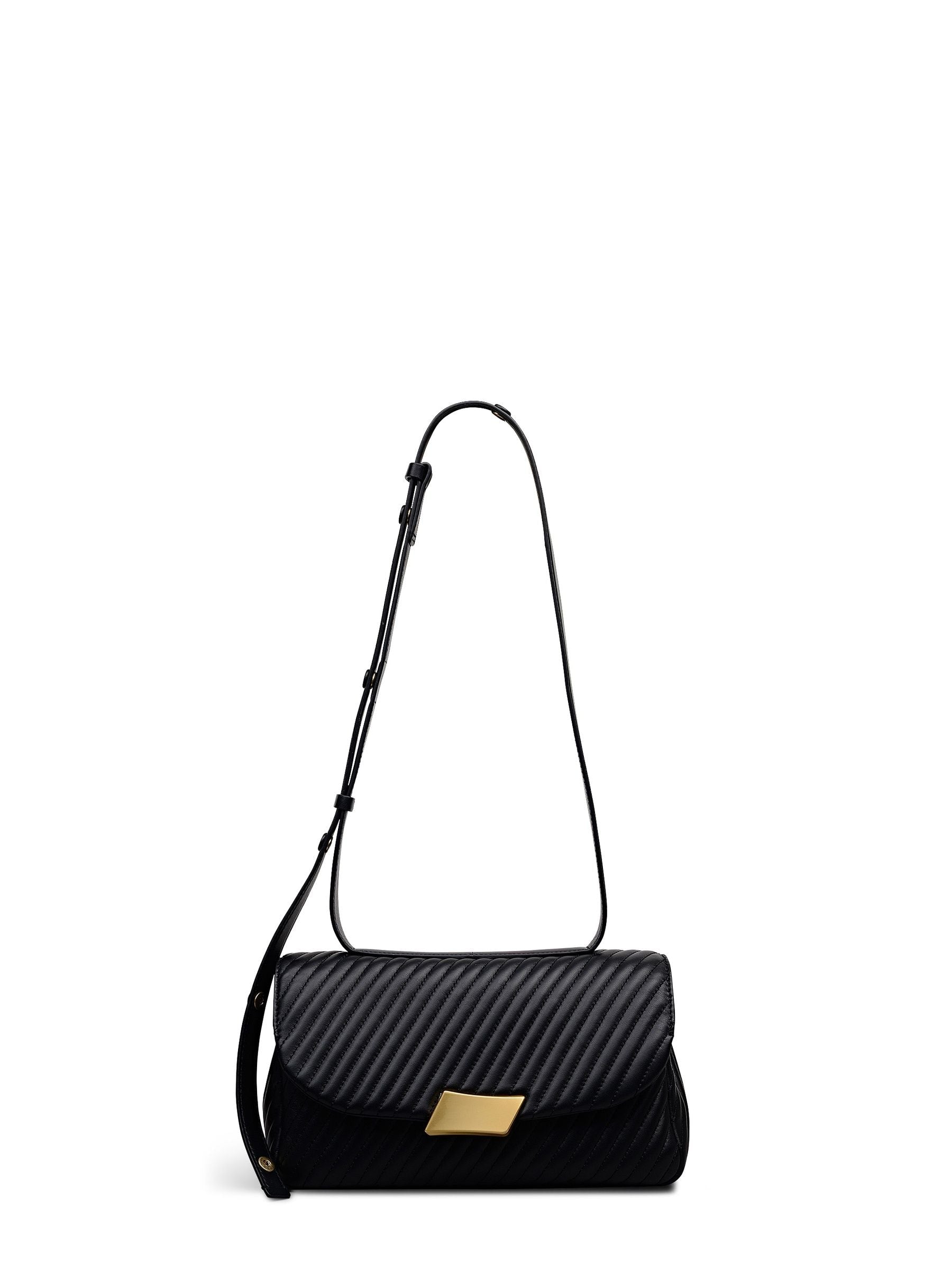 Radley Belsize quilt cross body bag in black leather (British brand)