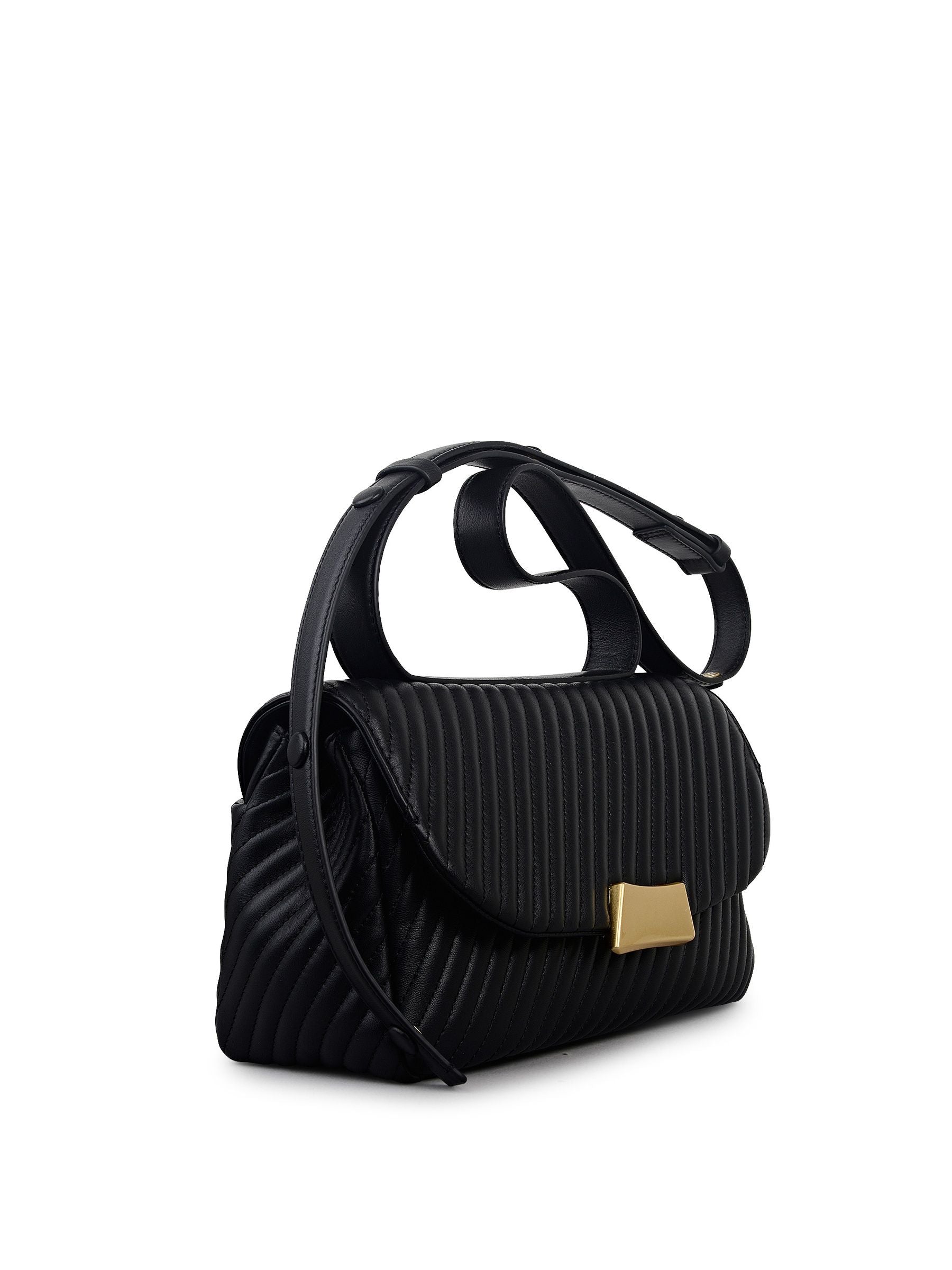 Radley Belsize quilt cross body bag in black leather (British brand)
