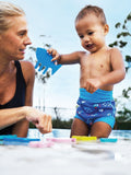Zoggs blue Comfy Swimsure Nappy baby swimwear - British product