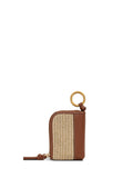 Radley Golden Lane raffia bag charm (British brand)