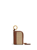 Radley Golden Lane raffia bag charm (British brand)