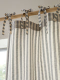Pineapple Elephant yarn dyed stripe voile curtains panel (British brand)
