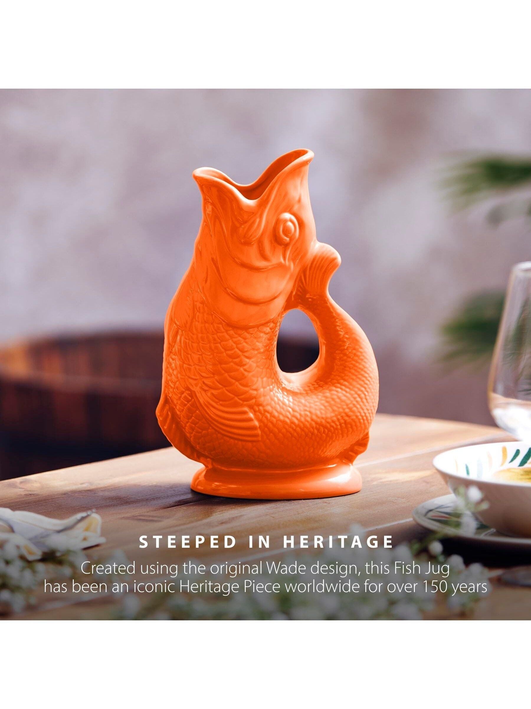 Wade Orange Small Original Gurgle Fish Jug