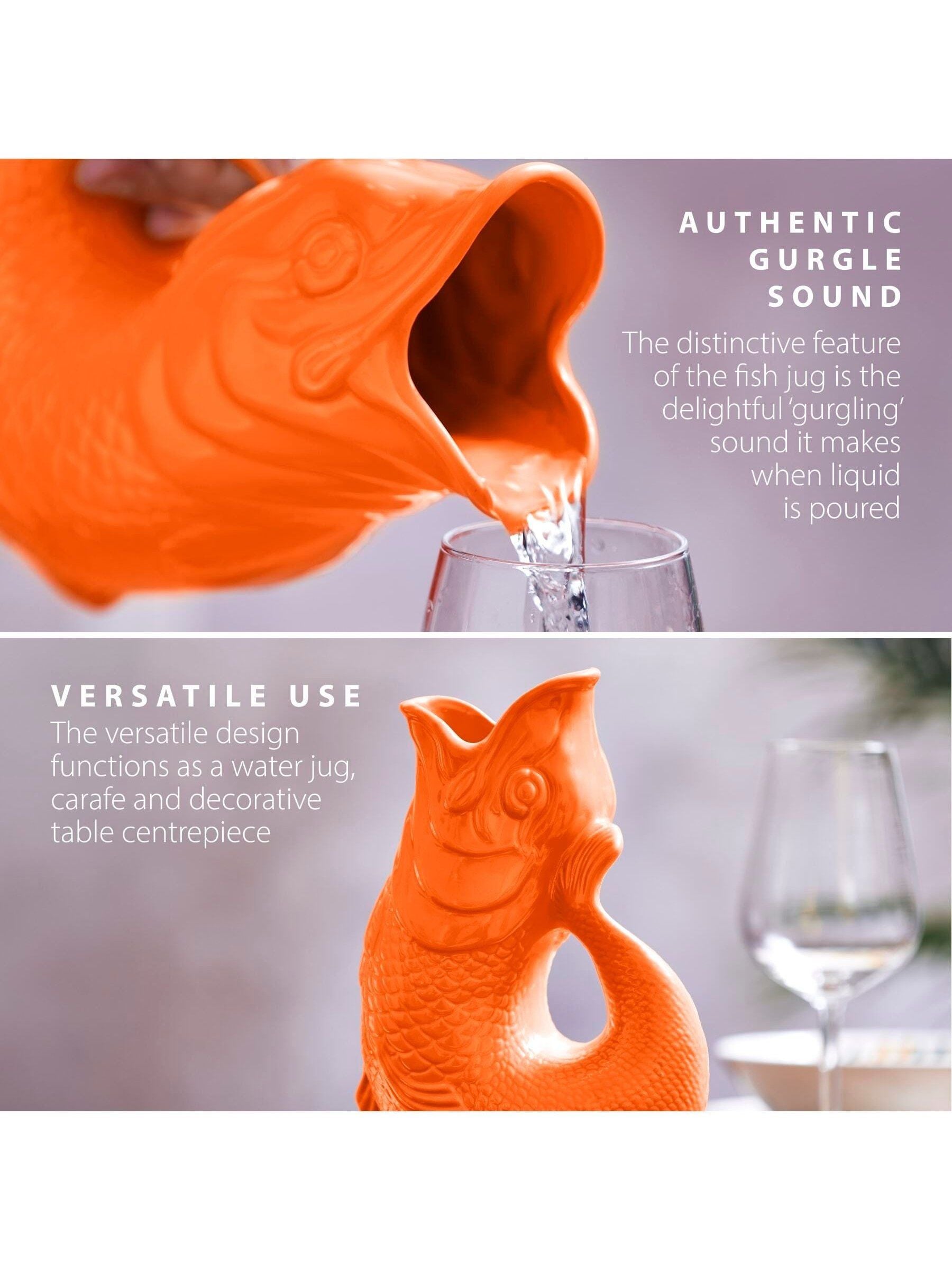 Wade Orange Small Original Gurgle Fish Jug