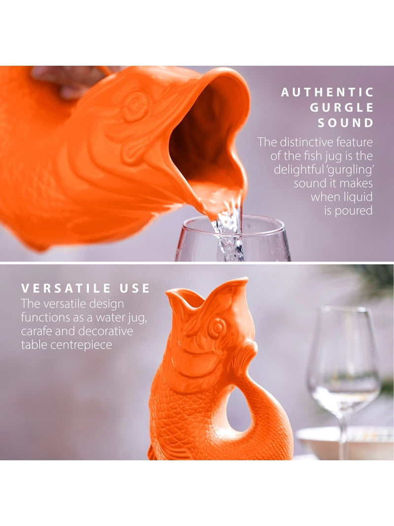 Wade Orange Small Original Gurgle Fish Jug