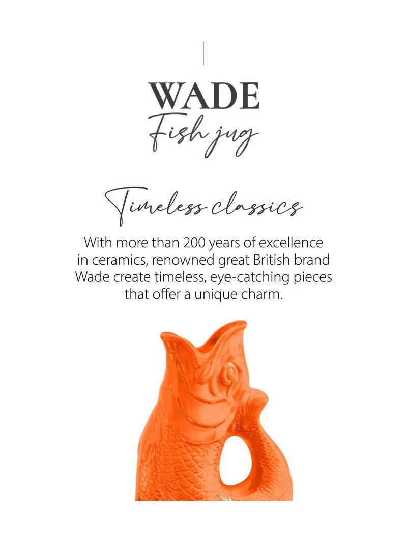 Wade Orange Small Original Gurgle Fish Jug