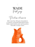 Wade Orange Small Original Gurgle Fish Jug