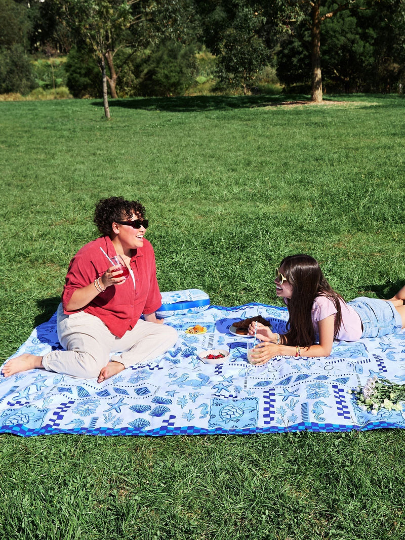 Dock & Bay Grecian Shores Travel Picnic Beach Blanket