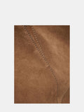 Hush brown suede panel tote bag by British brand, UK version