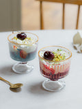 Yvonne Ellen clear glass dessert bowls set of 2, imported from the UK