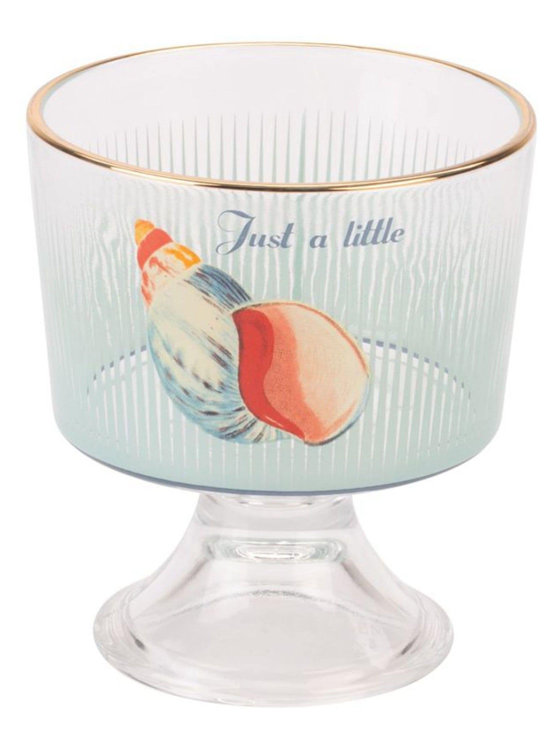 Yvonne Ellen clear glass dessert bowls set of 2, imported from the UK