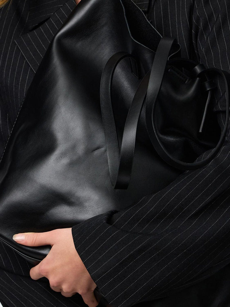 PIECES black shopper bag 44cm (British brand)