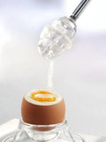 GEFU silver egg cracker with salt shaker, UK version