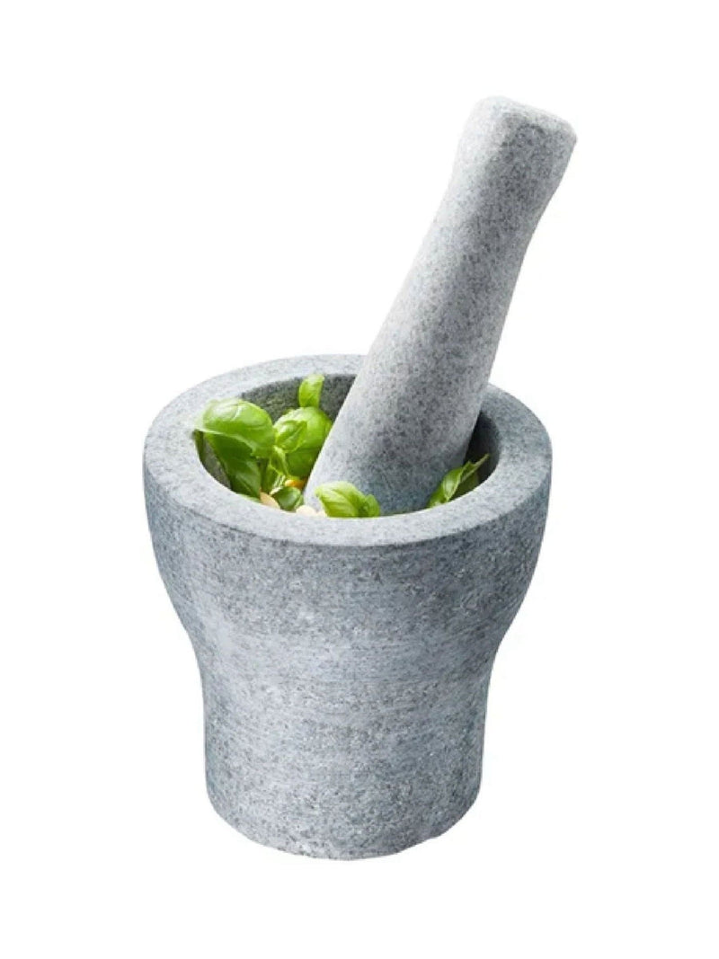 GEFU grey granite mortar and pestle 13.5cm - British product