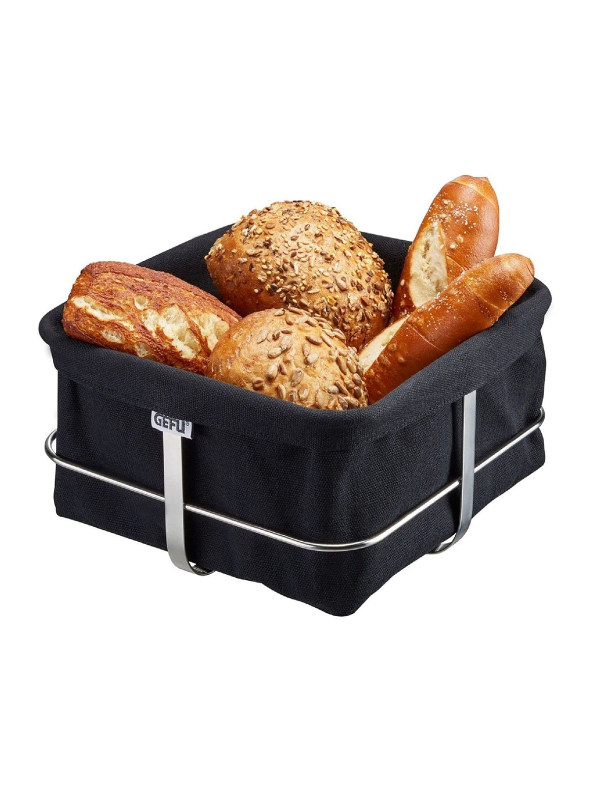 GEFU Brunch Bread Basket Silver Or White
