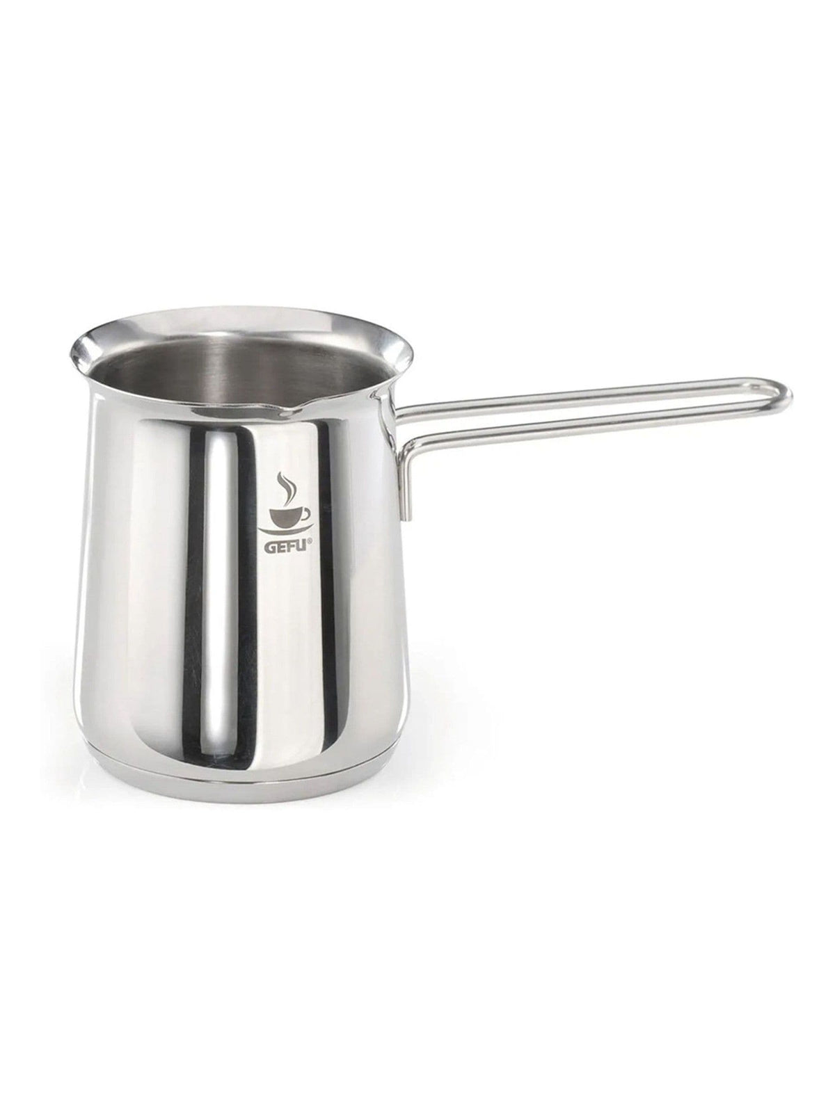 GEFU Silver Claudio frothing jug, UK version