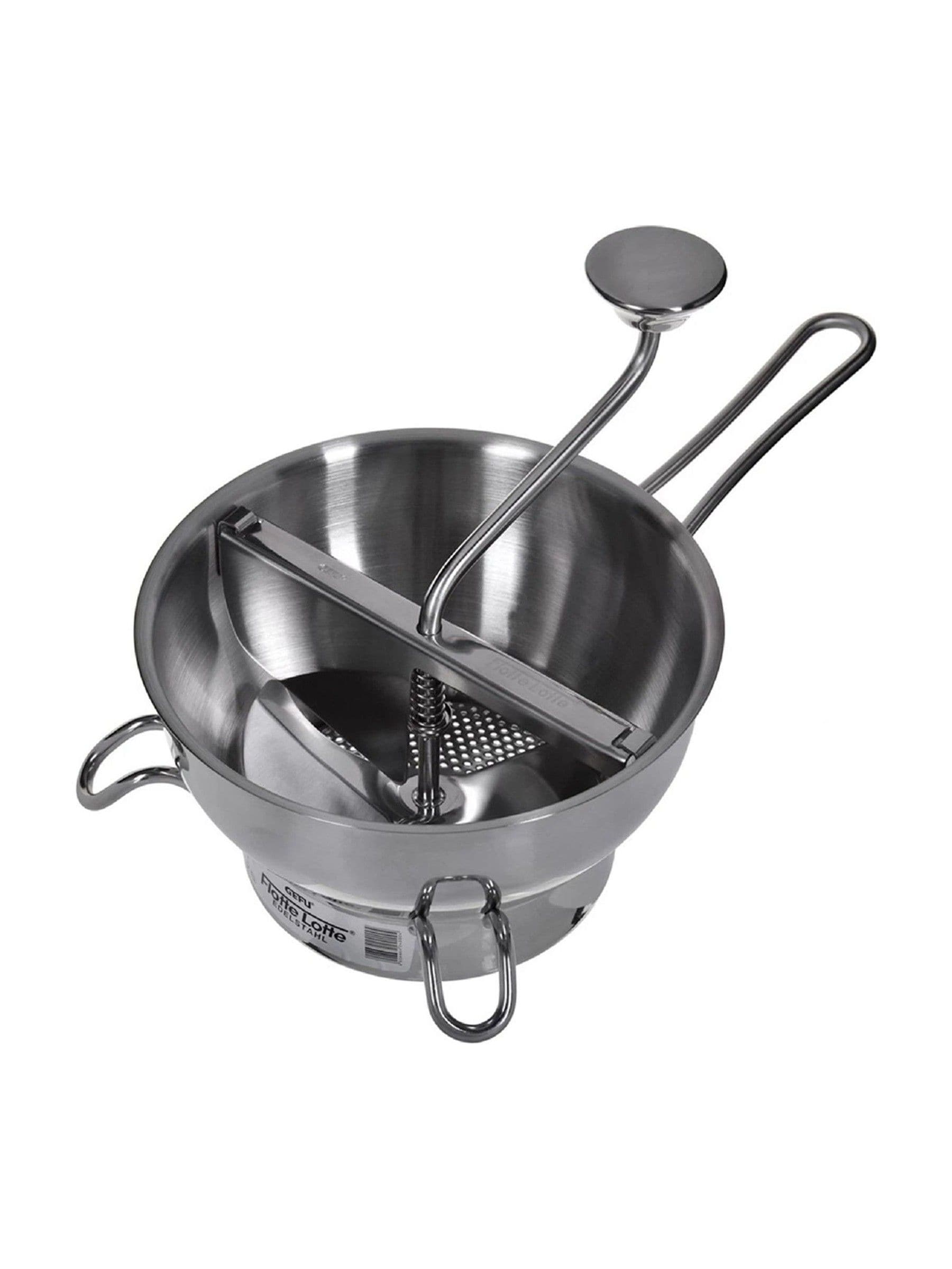 GEFU Flotte Lotte silver food mill 1.5L, UK version