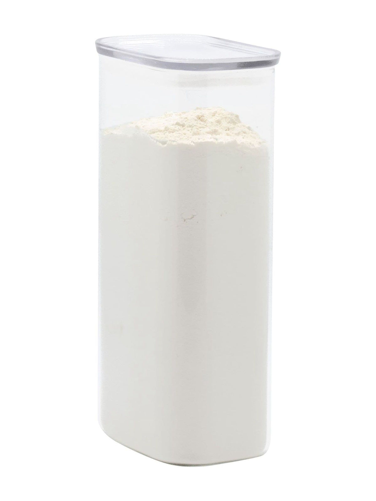 Pebbly glass storage container with lid 1.8L - British product
